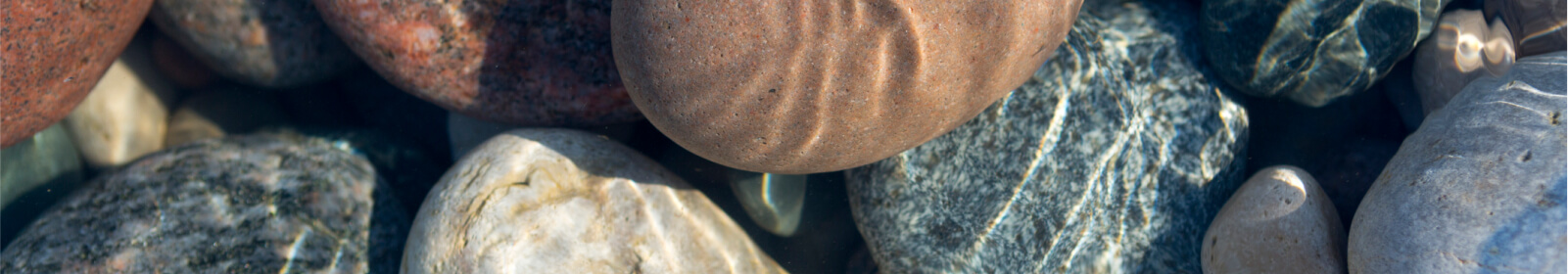 Rocks in water