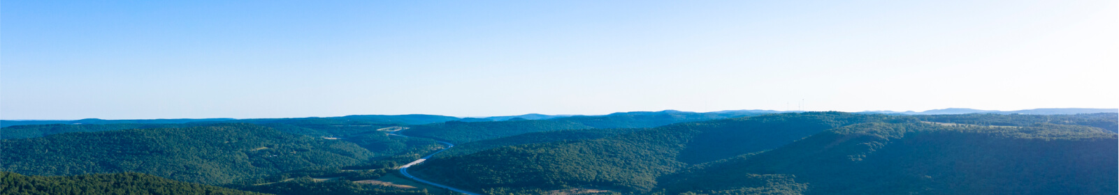 Blue sky over landscape